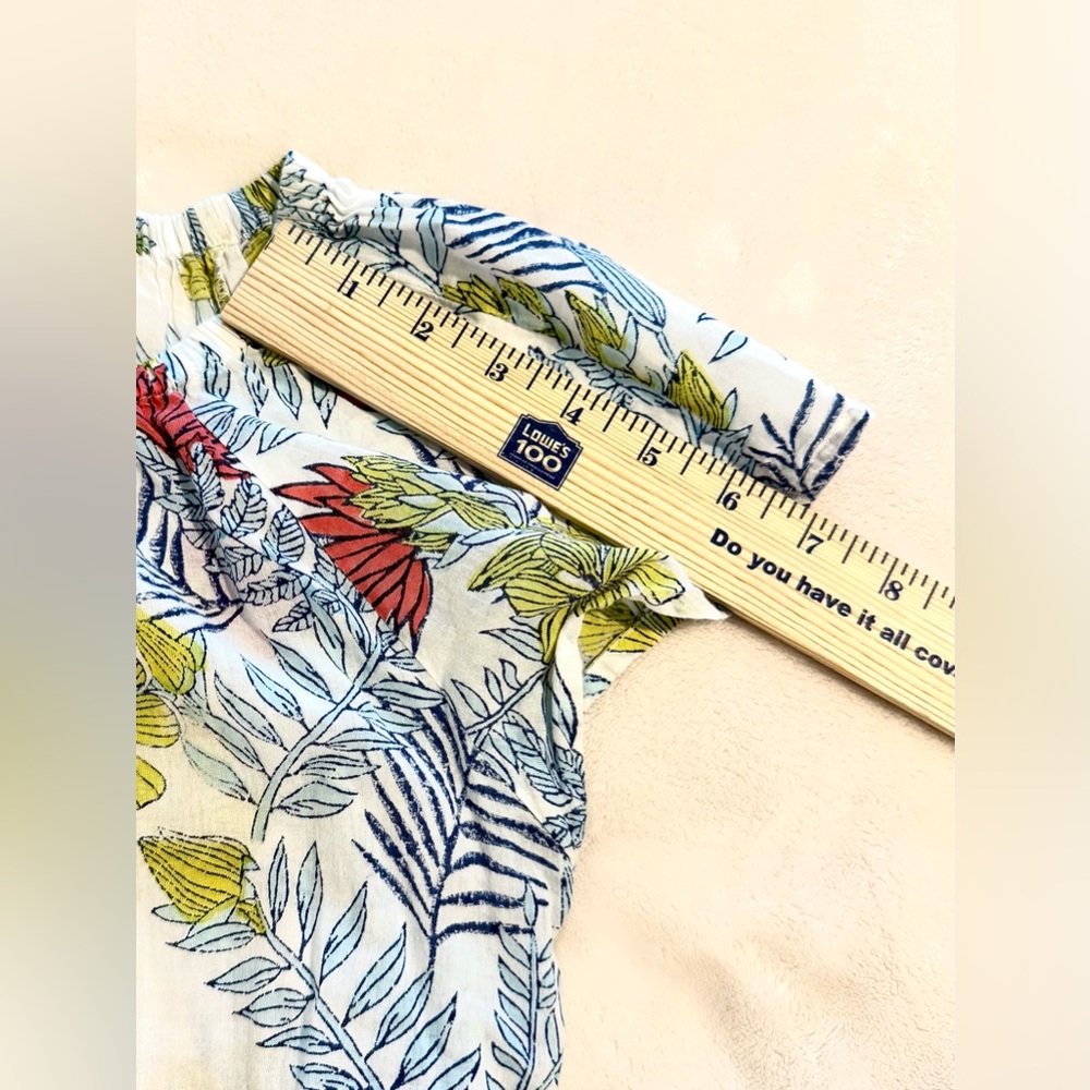 Roberta Roller Rabbit 100% Cotton Tropical Floral Nightgown/Coverup Women’s Xs - Picture 9 of 10